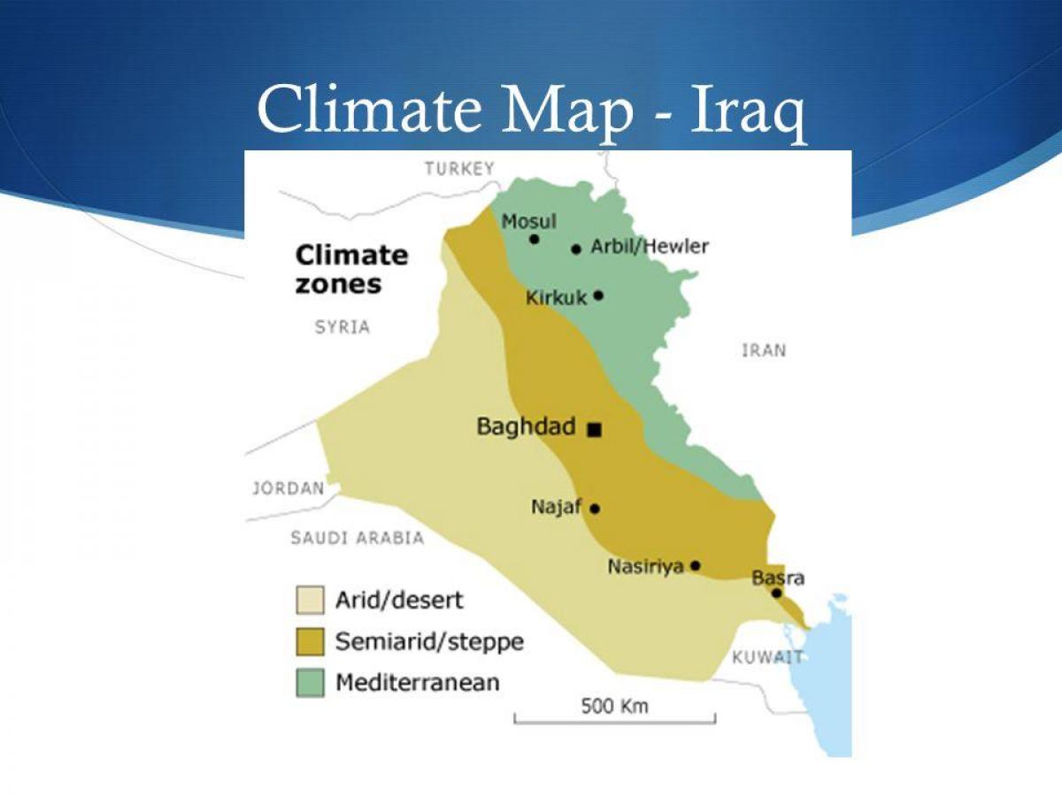 Térkép Iraki éghajlat