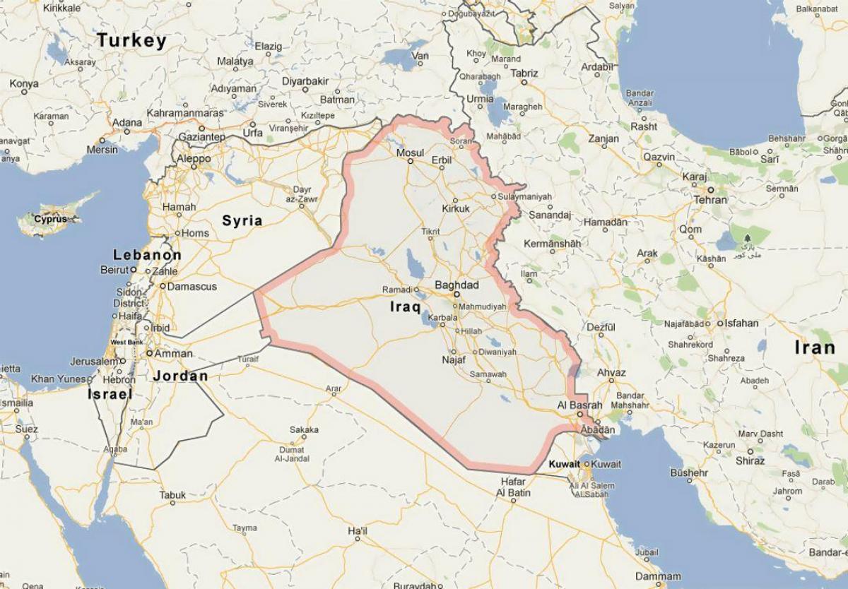 Térkép Irak