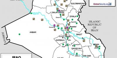 Térkép Iraki repülőterek