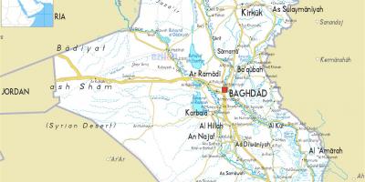 Térkép Irakban folyó