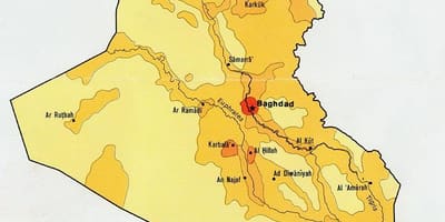 Térkép Iraki lakosság