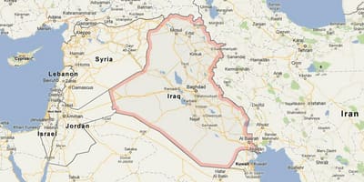 Térkép Irak